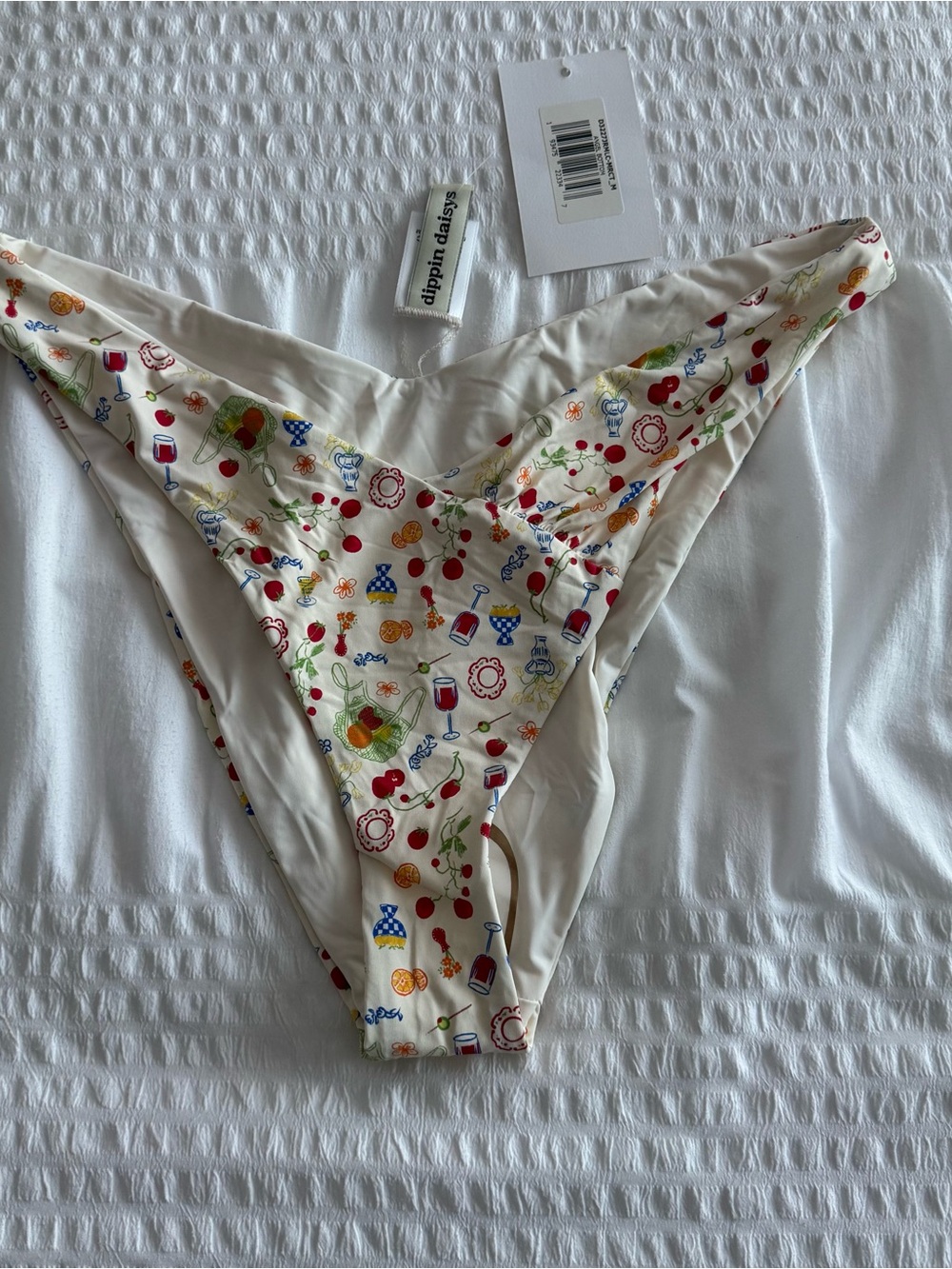 Dippin' daisy's Angel Cheeky Bottom in Mercato print size Medium